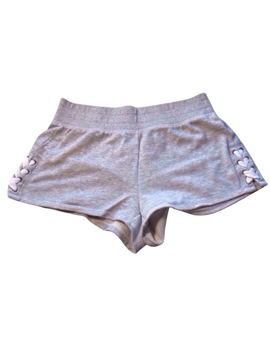 aerie Pants - Aerie Lace-Up Sweat Shorts – Light Gray, Size M  excellent condition